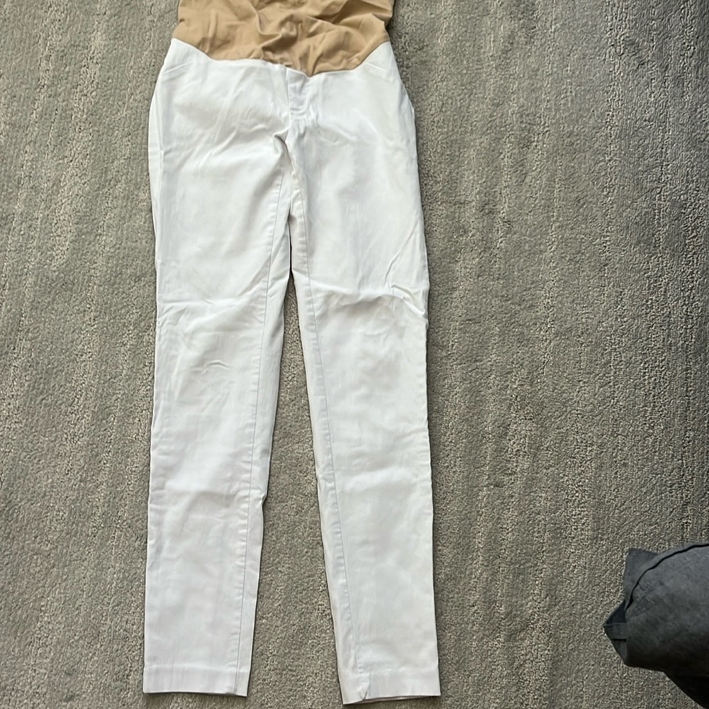 Motherhood Maternity white pants, size XS